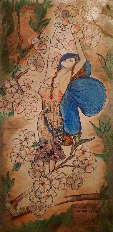 'Feminine Feminist 'Mixed media study £360 